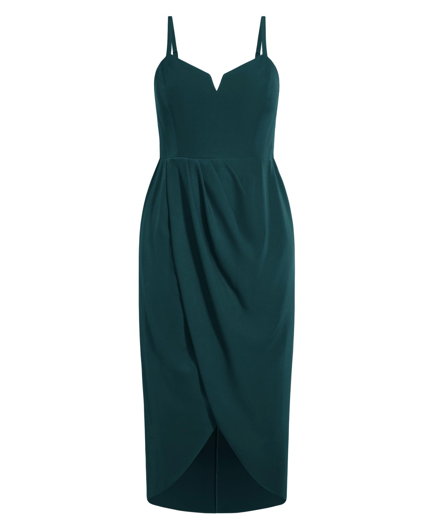 Женское платье CITY CHIC Sassy Tulip Midi, цвет: Изумрудный — фото 3