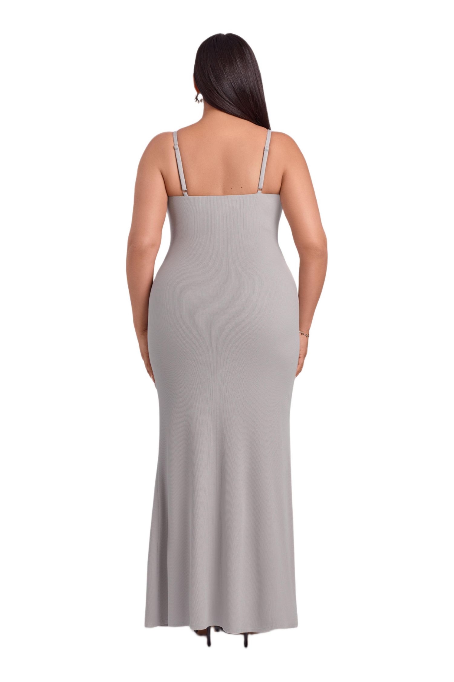 Women's Scoop Neck Ribbed Sculpting Cami Maxi Dress