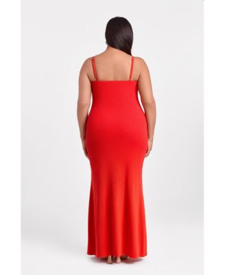 Women's Scoop Neck Ribbed Sculpting Cami Maxi Dress
