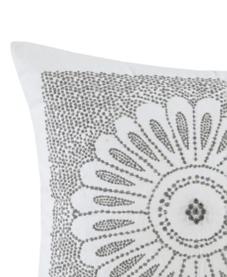 Sofia Embroidered Cotton Decorative Pillow, 20" x 20"