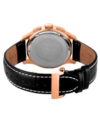 S.Coiffman Men's SC0111 Heritage Quartz Black Dial Watch