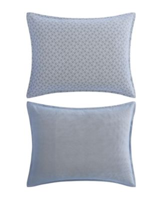 Trellis Flag Cotton Reversible 3-Pc. Duvet Cover Set, Full/Queen