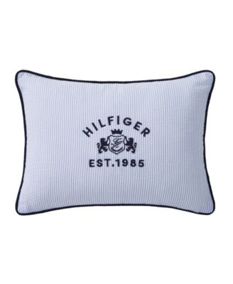 Crest Breakfast Seersucker Decorative Pillow, 12" x 16"