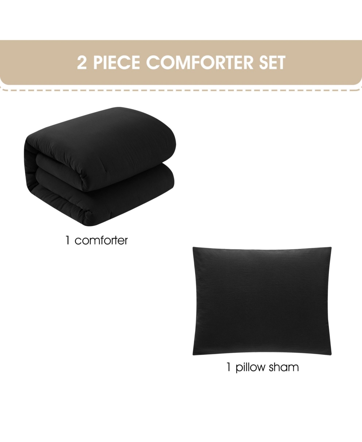 Stratford Park Anaya Solid 3-Pc. Comforter Set