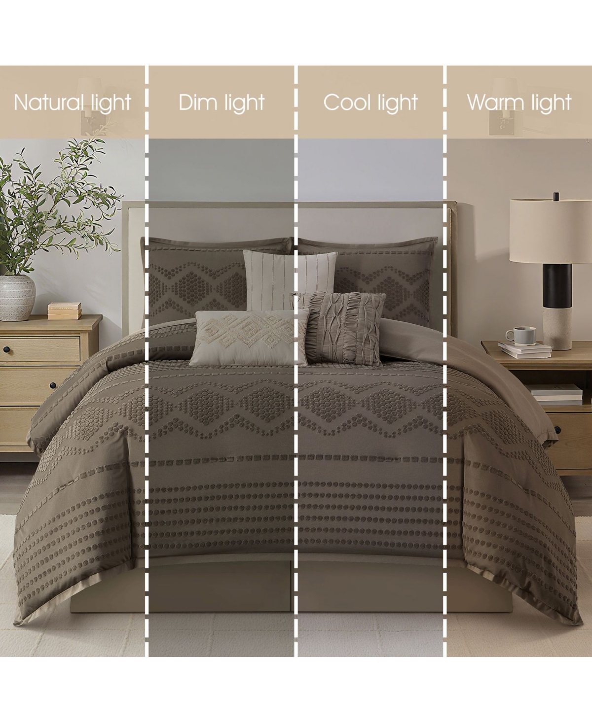 Stratford Park Waverly Geometric 7-Pc. Comforter Set, California King