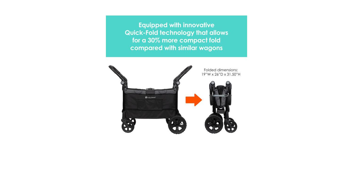Kids Trend Quest 3-in-1 Stroller Wagon