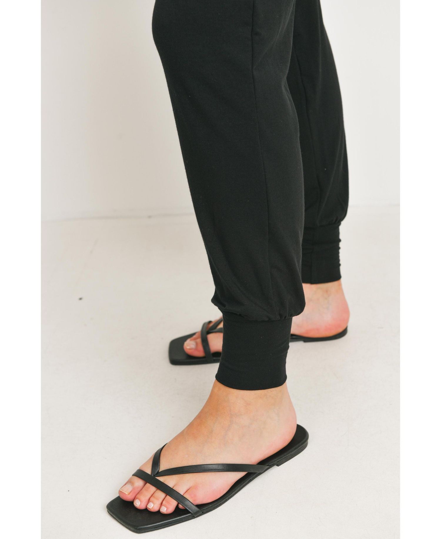 Women's Over-the-Belly Relaxed Fit Maternity Joggers with Pockets