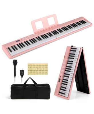 88 Key Foldable Electric Keyboard Piano with Wireless MIDI and Dual Speakers