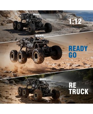 RC Car 1:12 Scale 6WD All-Terrain Monster Truck with 2.4GHz Remote, Waterproof Off-Road Vehicle for Kids and Adults