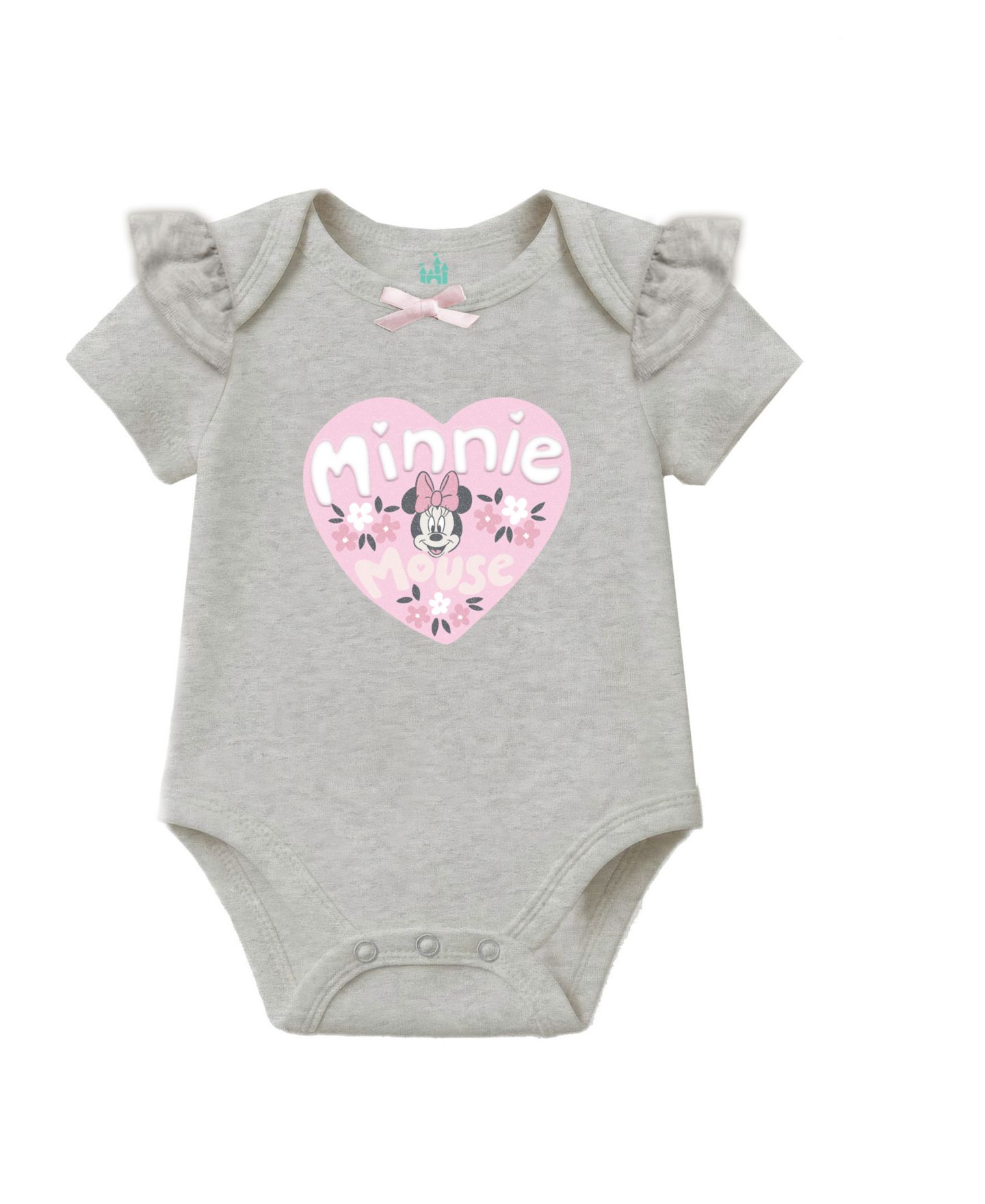 Комплект Disney Minnie Mouse Jacket and Bodysuit and Pant, 4-Piece Set для девочек-малышей, цвет: Розовый — фото 5