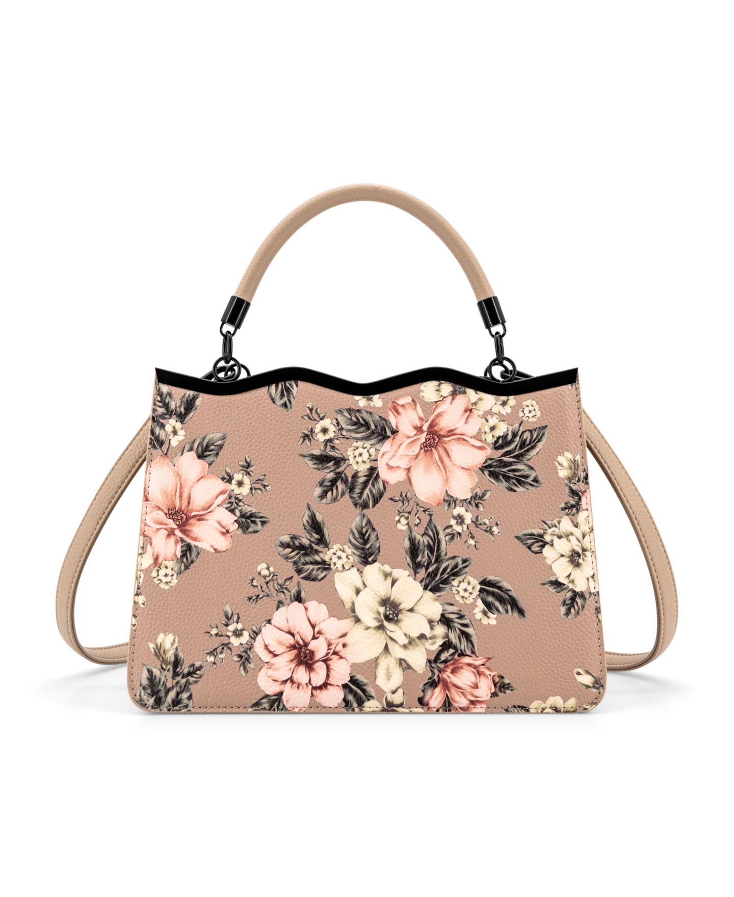Женская сумка LIKE DREAMS Violette Top Handle Small Satchel Handbag, цвет: Бежевый — фото 2