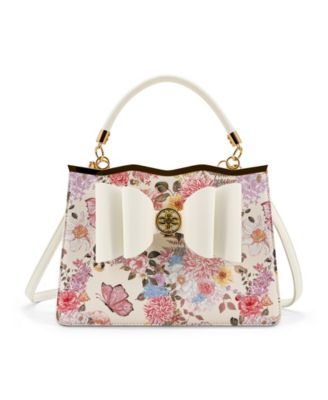 Amelie Floral Bow Small Satchel Bag