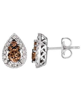 Nude & Chocolate Diamond Earrings (39/50 ct. t.w.) in 14k Vanilla Gold