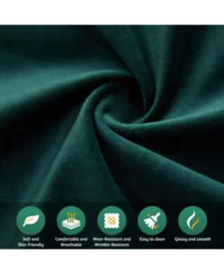 Streamdale Chesterfield Green Velvet King Size 3-in-1 Pull-Out Sofa Bed with Ottoman