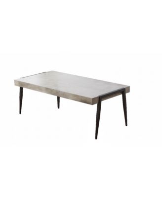 Modern Dining Table with marble Finish and Metal legs