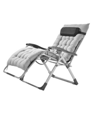 33 Inch Zero Gravity Recliner Chair with Cushion and Cup Holder