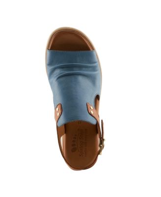 Locals Wedge Sandal with Leather Upper