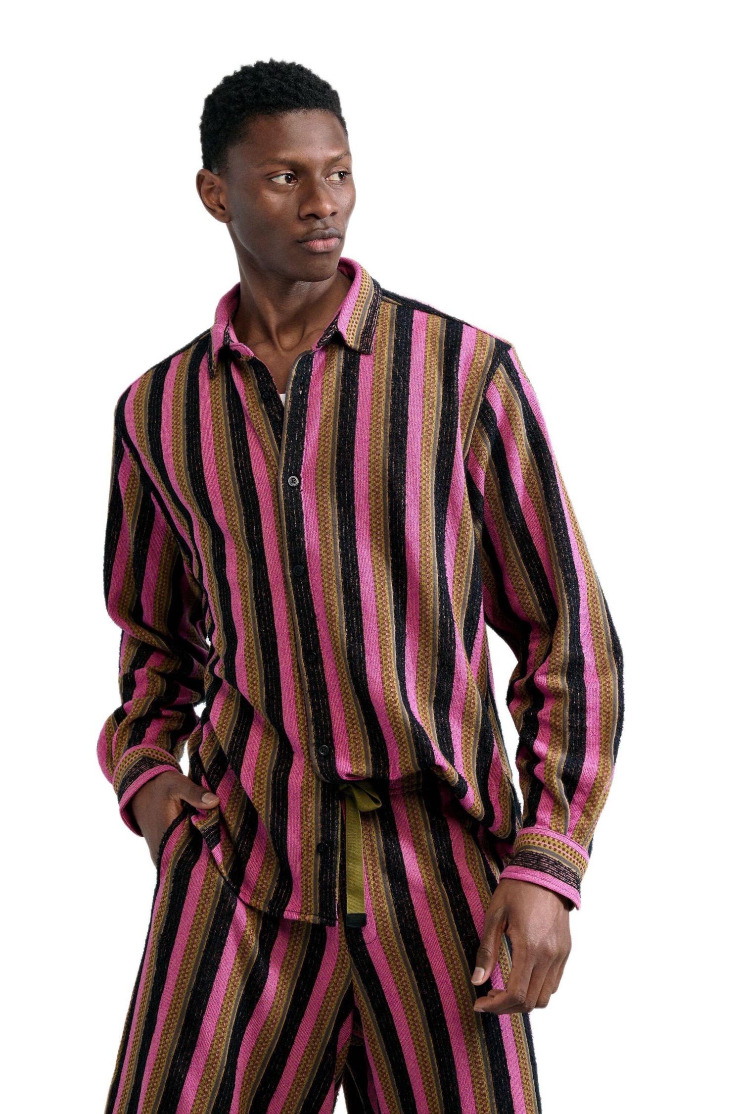 Men's Two-tone striped shirt