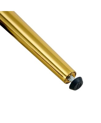 4 Modern PU Leather Dining Chairs with Gold Legs