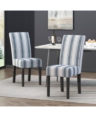 Streamdale Contemporary Upholstered Dining Chairs with Rubberwood Legs (Set of 2