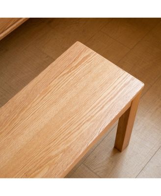 Streamdale Oak Wood for Dining Bench Table Bench for Living Room
