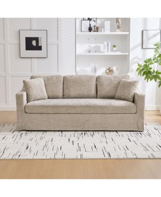 Streamdale  Furniture Modern Casual Chenille Sofa - 83.86" Wide, Deep Seat, Removable Cover
