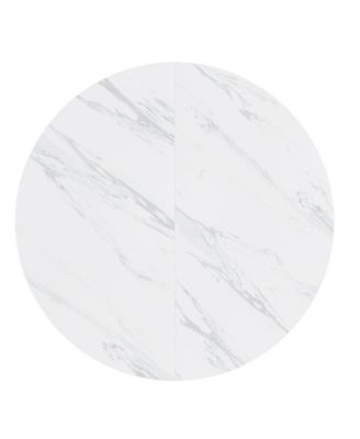 Streamdale Round MDF Dining Table for 4, Modern Farmhouse Kitchen Table