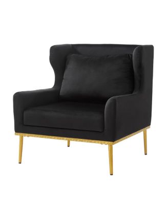 Modern Velvet Accent Armchair