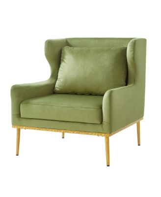 Modern Velvet Accent Armchair