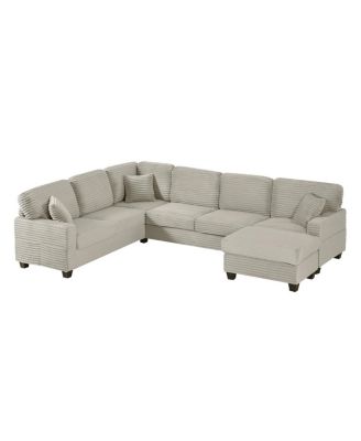 Streamdale U-shaped Sectional Sofa with Ottoman & Storage