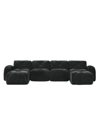 Streamdale U-shaped Boneless Sofa, Tufted, 32D High Density Sponge, Anti-Slip