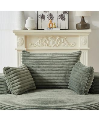 Streamdale Corduroy Sponge Single Sofa, No Assembly Required, Modern Sleeper Chair