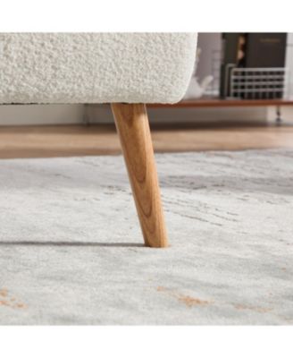 Modern Chenille Accent Chair - Ivory