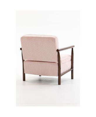 Storage Chair, Mid Century Modern Accent Chair with Wood Frame