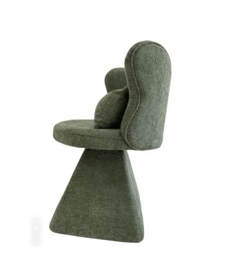 Vanity Chair with Butterfly Back Swivel Accent Dining Makeup Stool