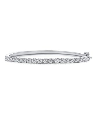 Formal Princess Cut CZ Stackable 1/2 Eternity Tennis Bangle Bracelet 7-7.5 Inch
