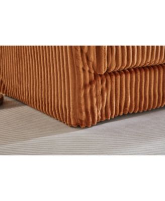  74" Cloud Corduroy Loveseat Sofa, Modern Comfy 2-Seater Couch for Small Spaces,