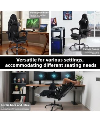 Human-Computer Interaction Gaming Chair with Footrest