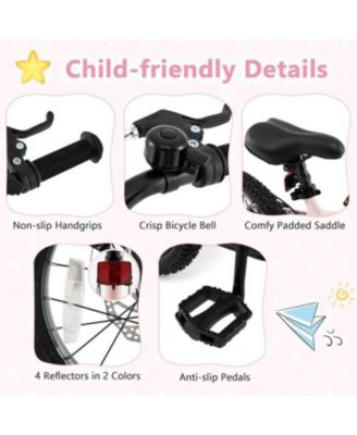 16 Inch Kids Bike Lightweight with Detachable Training Wheels-4-7 Years