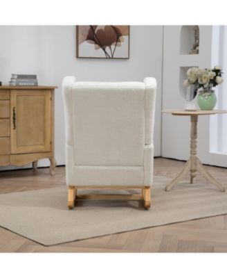 Modern Rocking Chair with Footrest