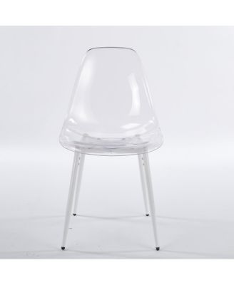 5pcs Dining Set, Metal Leg Table, Mid-Century Dining Table for 4-6 People