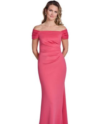 Women's Off-The-Shoulder Side Tuck Gown