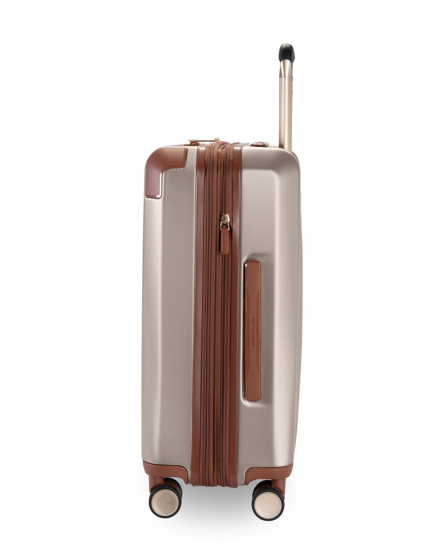 Чемодан Ricardo Montecito 2.0 Small Hardside Carry-On Spinner Suitcase, цвет: Шампань — фото 4