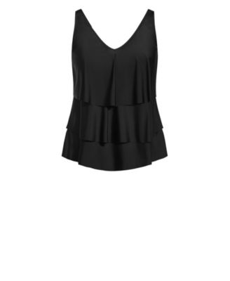 Women's V Tiered Tankini Top