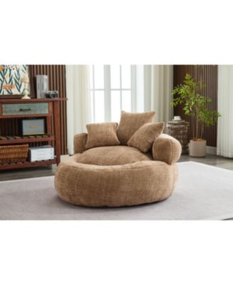 Streamdale Foam Bean Bag Chair w/ Soft Chenille Cover