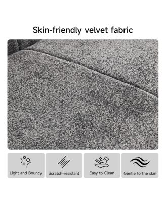 Luxury Cloud-Soft Velvet Single Sofa Chair