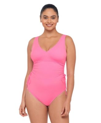Women's Sculpting Cinched Adjustable One-Piece Swimsuit