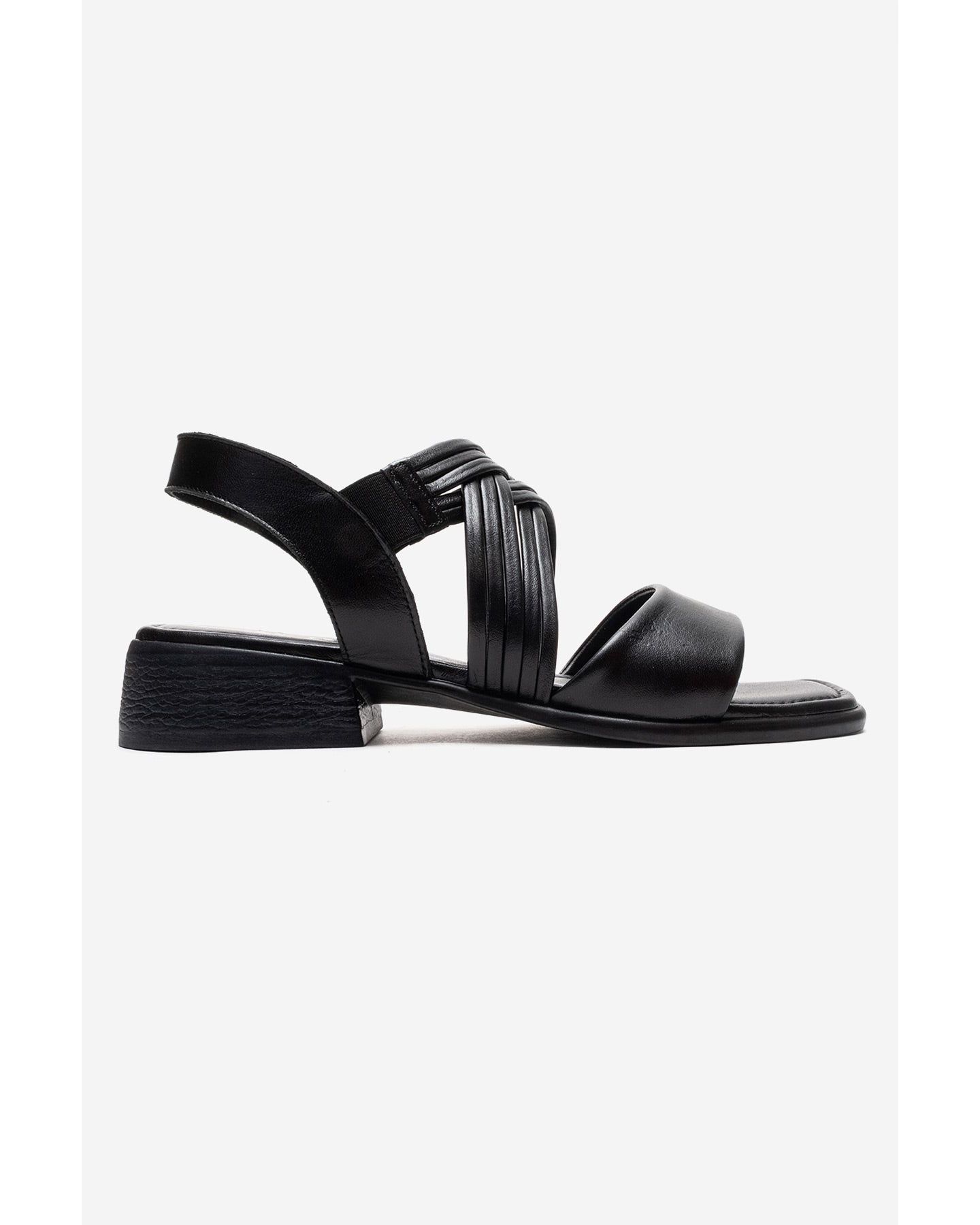 Женские сандалии Forever & Always Shoes Livello Leather Multi Strap Sandal, цвет: Чёрный — фото 2