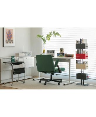 Velvet Criss Cross Armrest Office Chair