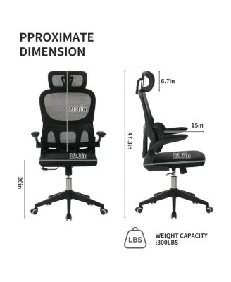 High Back Ergonomic Big & Tall Office Chair w/ 3D Headrest & Lumbar Support
